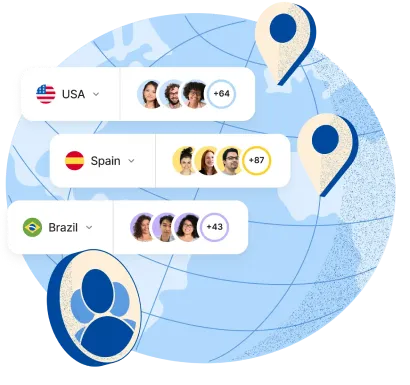 Team Collaboration Globe Illustration